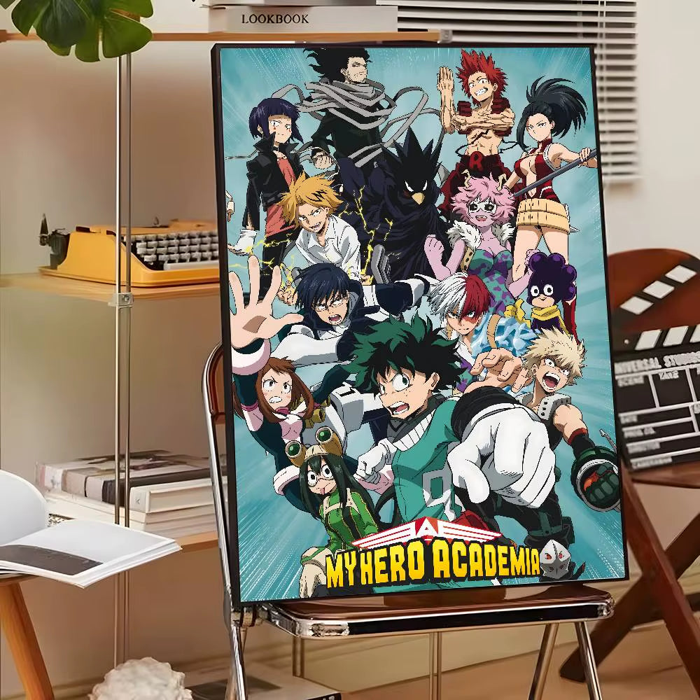 My Hero A-Academia Deku Classic Movie Poster Canvas HD Aesthetic Printing Paper Wall Art for Living Room Bar Fashion Home Decor