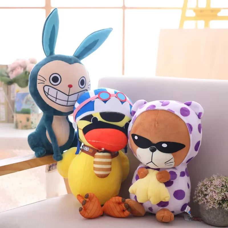 One Piece Laboon Plush Toy Pendant Raab Anime Whale Marine Animal Soft Stuffed Doll Keychain Accessories Birthday Gift