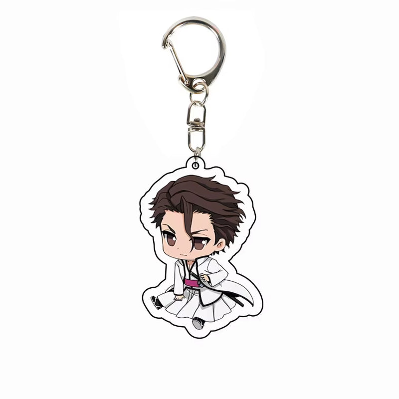 Anime BLEACH Acrylic Pendant Kurosaki Ichigo Keychain Japan Manga Key Ring Bag Backpack Key Chain Cosplay Toy Keyring ACG Goods