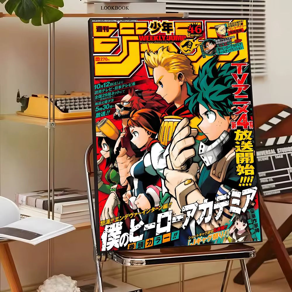 My Hero A-Academia Deku Classic Movie Poster Canvas HD Aesthetic Printing Paper Wall Art for Living Room Bar Fashion Home Decor