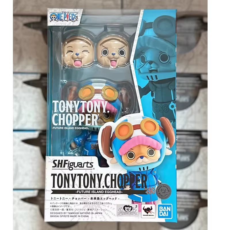 Genuine SHF ONE PIECE Tony Tony Chopper -FUTURE ISLAND EGGHEAD- Anime Action Figure Collectible Model Toys Gift Children