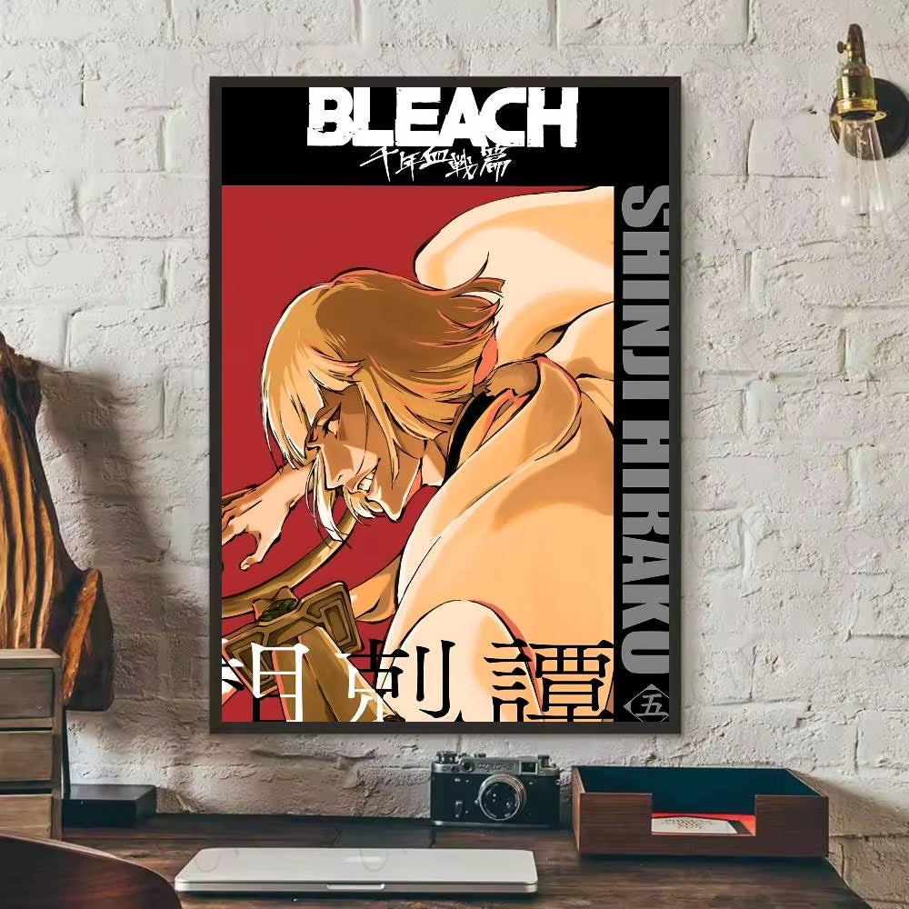 1PC Anime Bleach Poster Self-Adhesive Art Waterproof Paper Sticker Coffee House Bar Room Wall Decor