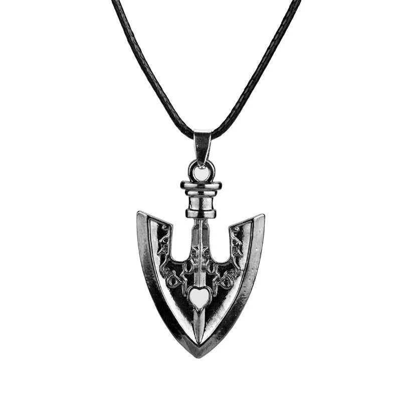 Anime JOJOS BIZARRE ADVENTURE Necklace Kujo Jotaro Arrow Metal Pendant Chain Choker Necklaces Charm Gifts Jewelry
