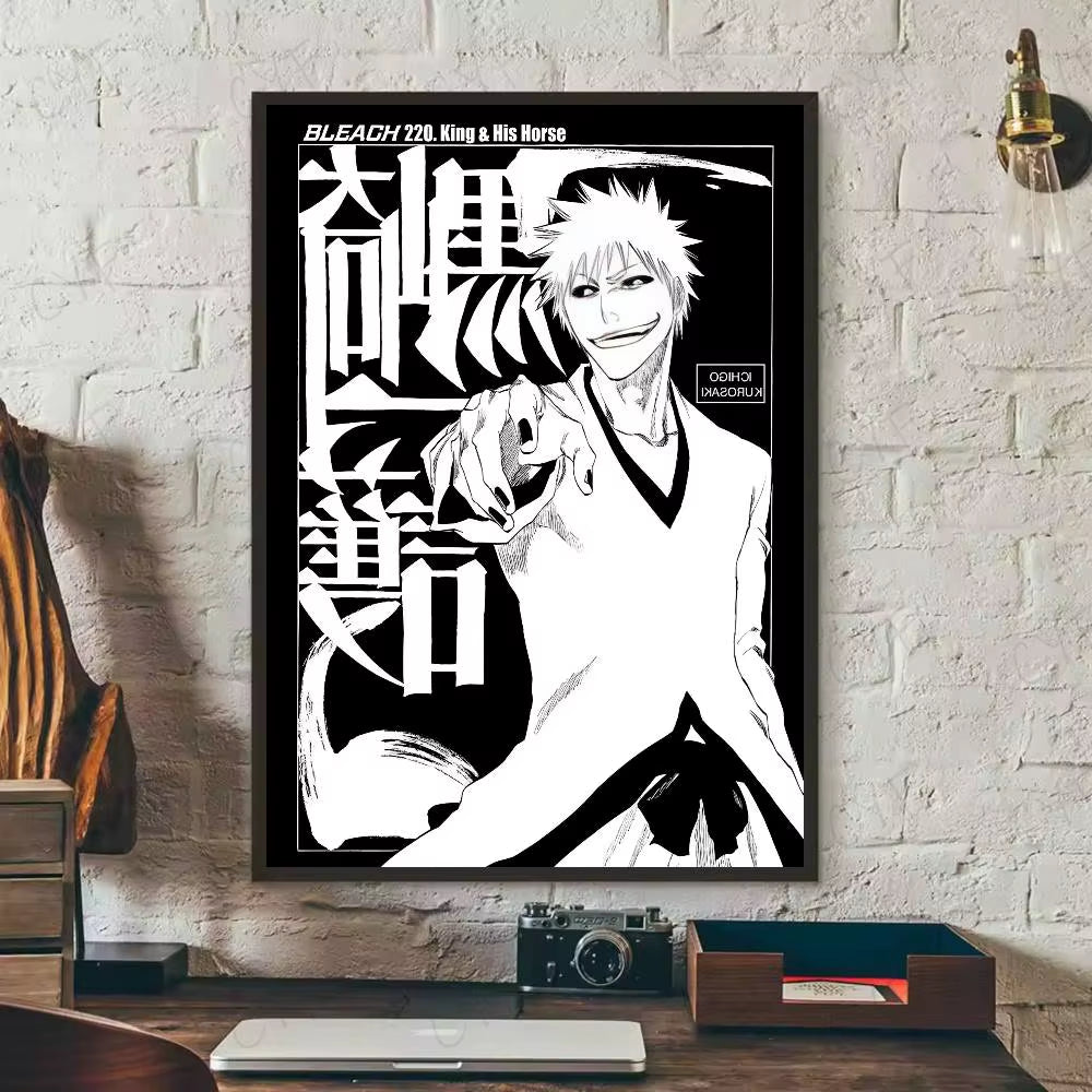 1PC Anime Bleach Poster Self-Adhesive Art Waterproof Paper Sticker Coffee House Bar Room Wall Decor