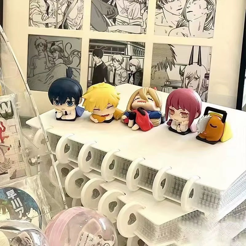 Anime Chainsaw Man Denji Figure Sleeping Position Pochita Power Makima Figure Q Verision Reze Collectile Toy Hayakawa PVC