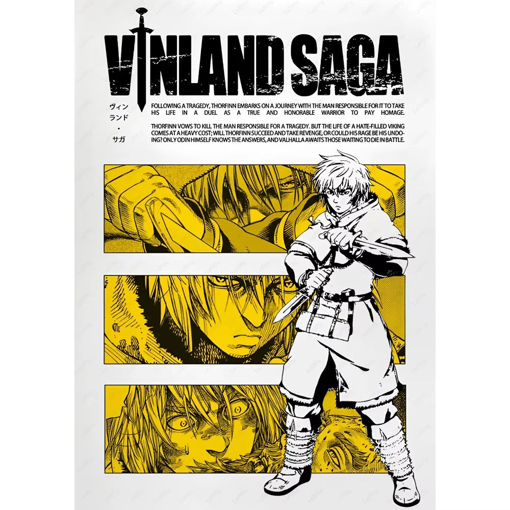 Anime Vinland Saga Poster Prints Perfect Design Nordic Modern Home Decor Gift