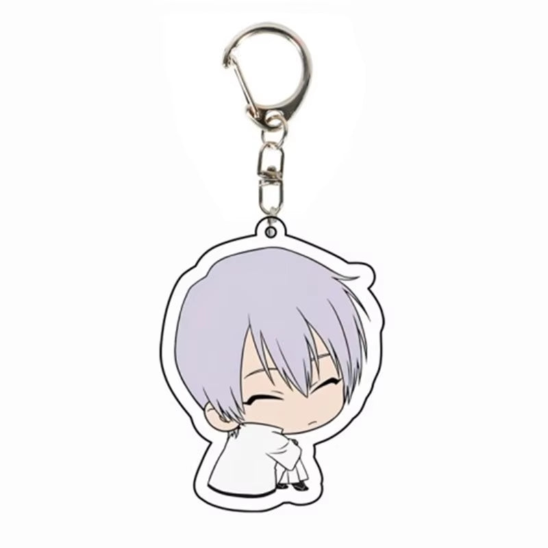 Anime BLEACH Acrylic Pendant Kurosaki Ichigo Keychain Japan Manga Key Ring Bag Backpack Key Chain Cosplay Toy Keyring ACG Goods