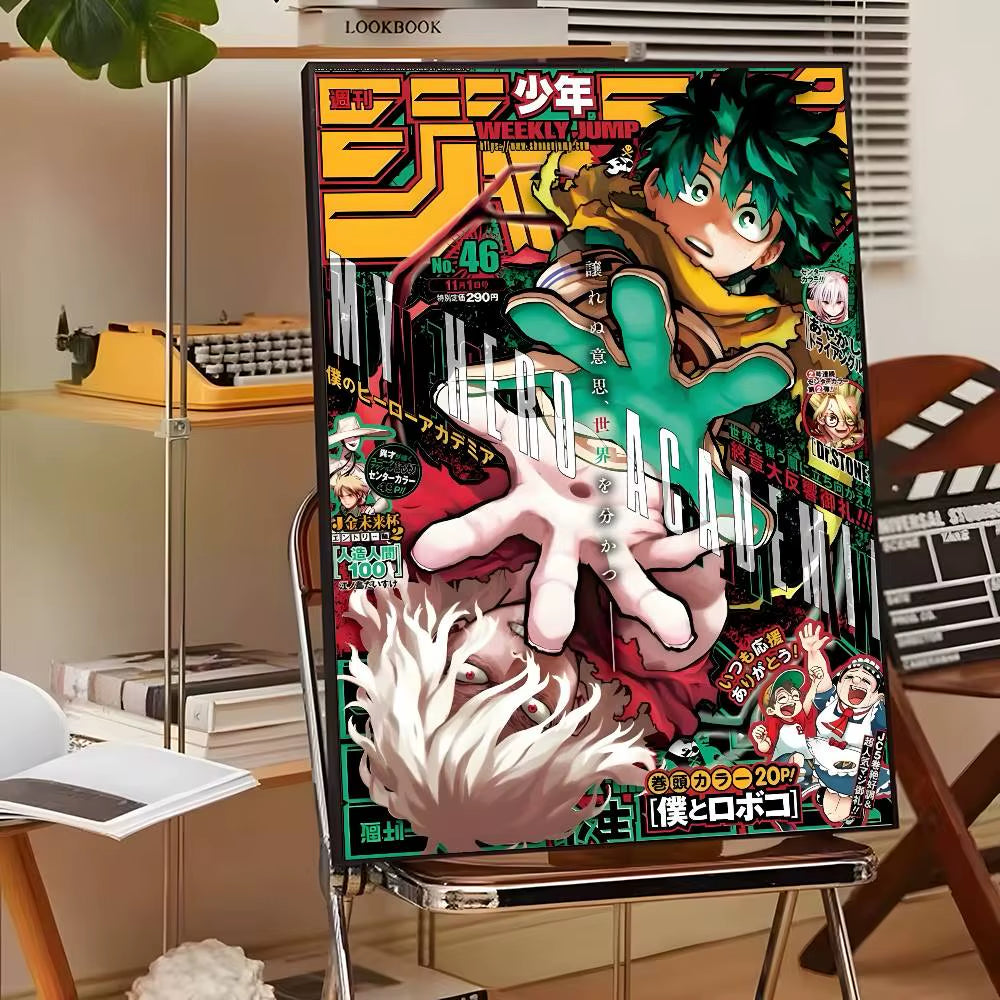 My Hero A-Academia Deku Classic Movie Poster Canvas HD Aesthetic Printing Paper Wall Art for Living Room Bar Fashion Home Decor