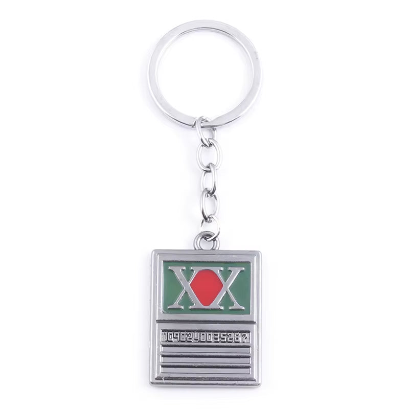 Anime Hunter X Hunter Keychain License Card Metal Badge Pendant Key Chain Holder Men Gift Jewelry Choker Chaveiro Pendant