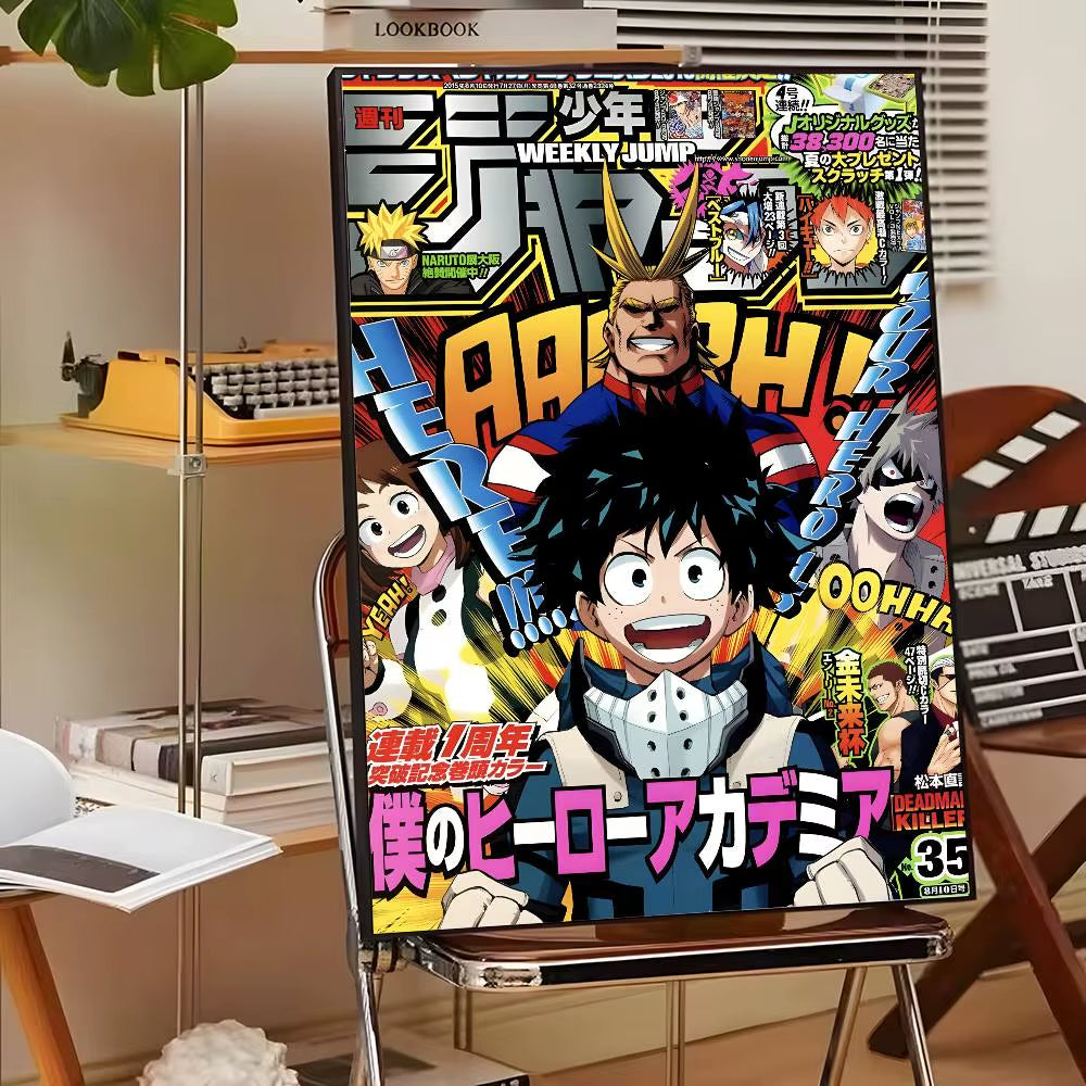 My Hero A-Academia Deku Classic Movie Poster Canvas HD Aesthetic Printing Paper Wall Art for Living Room Bar Fashion Home Decor