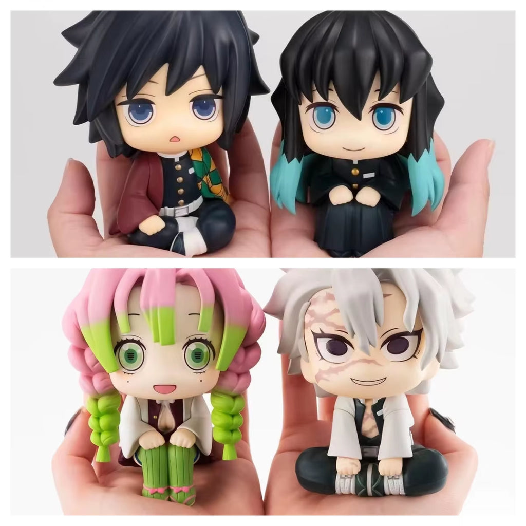 Japan Anime Demon Slayer LK Mitsuri Kanroji Sanemi Shinazugawa Giyuu Tomioka Muichiro Tokito Figure Toys 10Cm