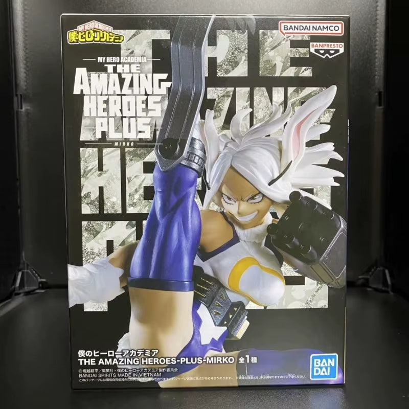 In Stock Banpresto My Hero Academia Anime Mirko the Amazing Heroes plus Action Figures Model Original Toys WY