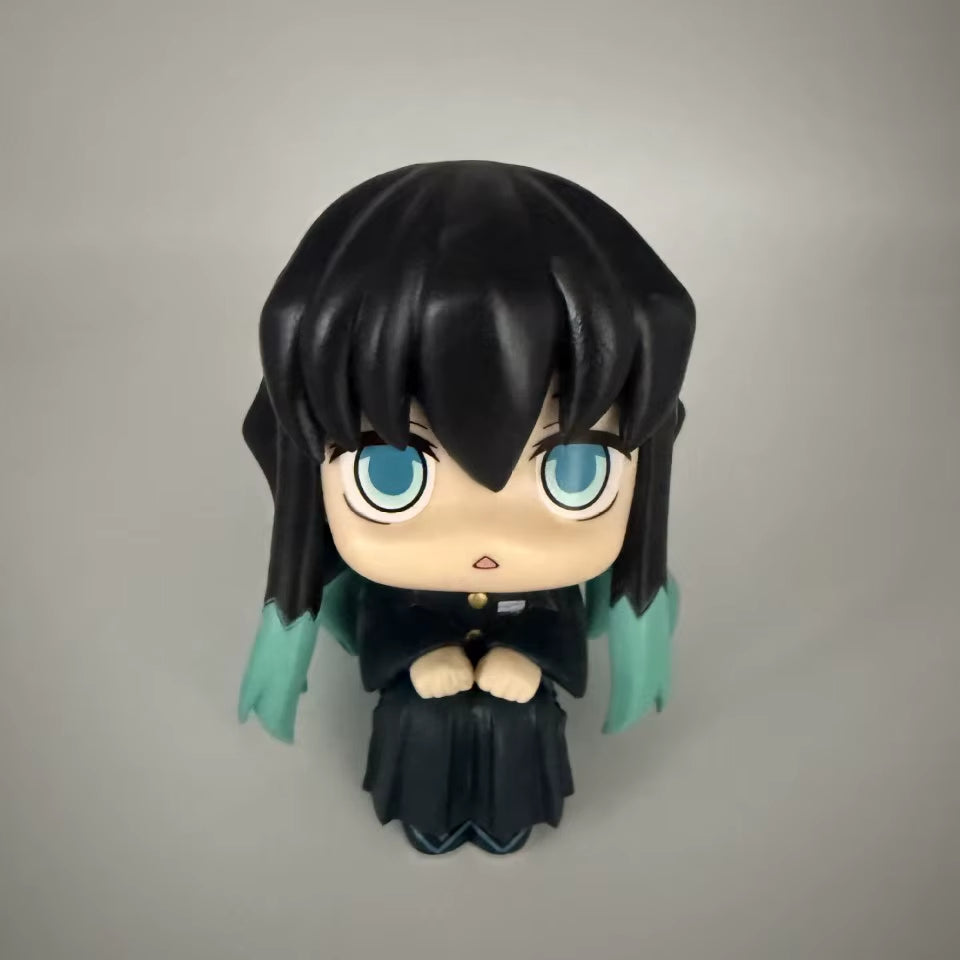 Japan Anime Demon Slayer LK Mitsuri Kanroji Sanemi Shinazugawa Giyuu Tomioka Muichiro Tokito Figure Toys 10Cm