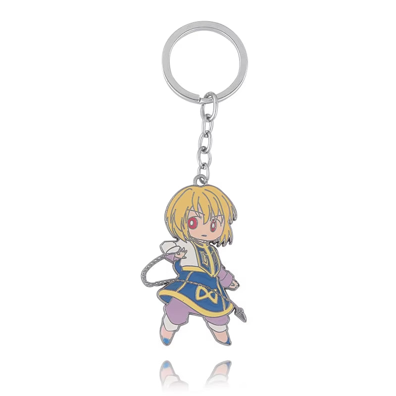Anime Hunter X Hunter Keychain License Card Metal Badge Pendant Key Chain Holder Men Gift Jewelry Choker Chaveiro Pendant