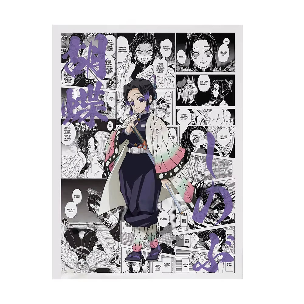 Demon Slayer Wall Art Poster Demon Slayer Canvas Art Prints Demon Slayer Wall Decor Picture Demon Slayer Canvas Painting