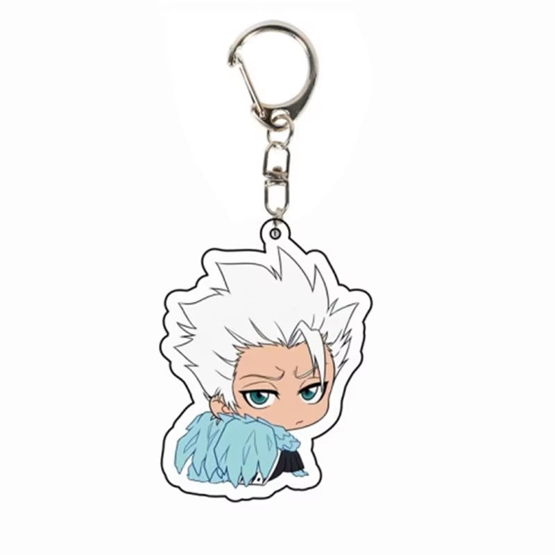 Anime BLEACH Acrylic Pendant Kurosaki Ichigo Keychain Japan Manga Key Ring Bag Backpack Key Chain Cosplay Toy Keyring ACG Goods