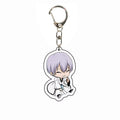 Anime BLEACH Acrylic Pendant Kurosaki Ichigo Keychain Japan Manga Key Ring Bag Backpack Key Chain Cosplay Toy Keyring ACG Goods