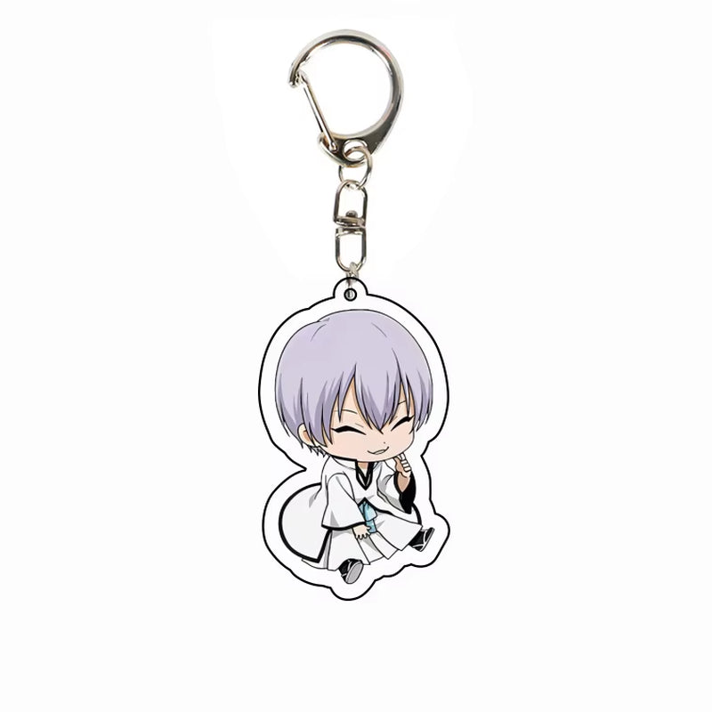 Anime BLEACH Acrylic Pendant Kurosaki Ichigo Keychain Japan Manga Key Ring Bag Backpack Key Chain Cosplay Toy Keyring ACG Goods