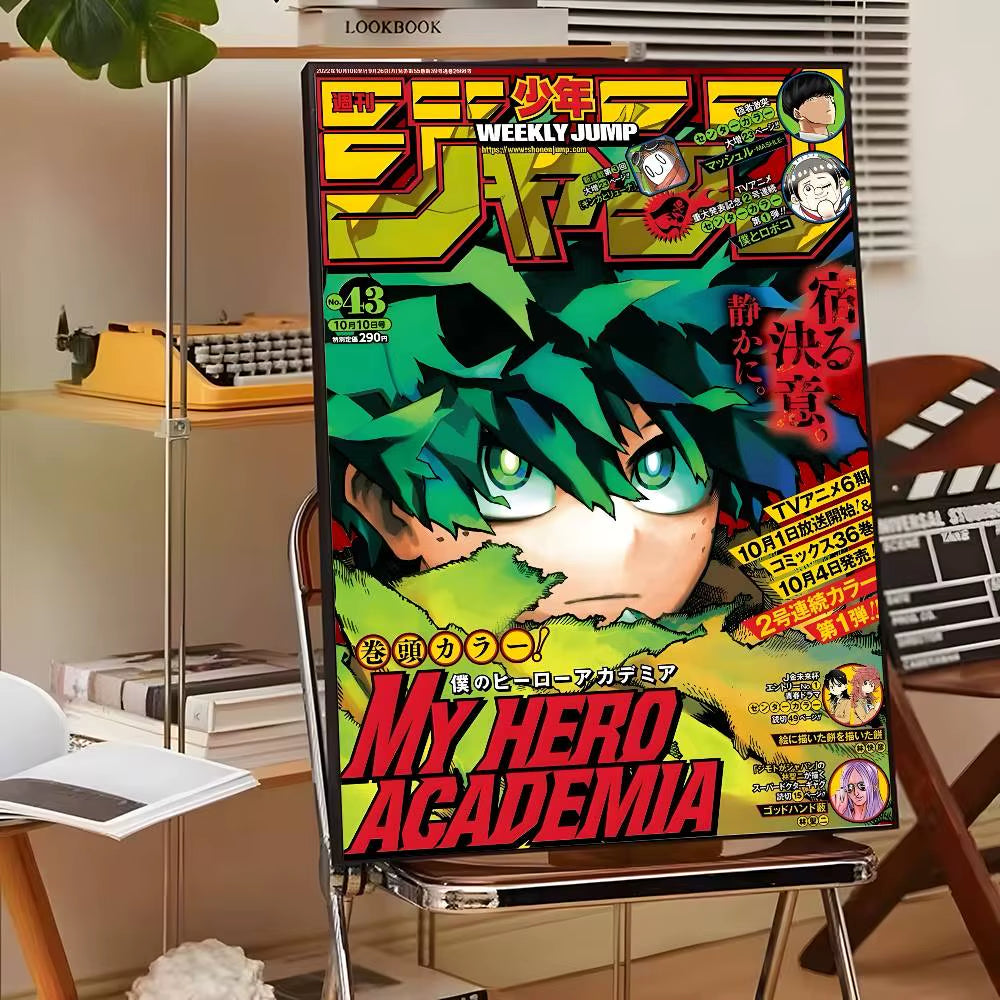 My Hero A-Academia Deku Classic Movie Poster Canvas HD Aesthetic Printing Paper Wall Art for Living Room Bar Fashion Home Decor