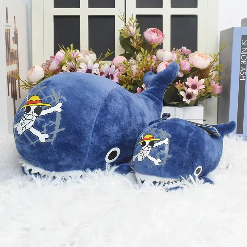 One Piece Laboon Plush Toy Pendant Raab Anime Whale Marine Animal Soft Stuffed Doll Keychain Accessories Birthday Gift
