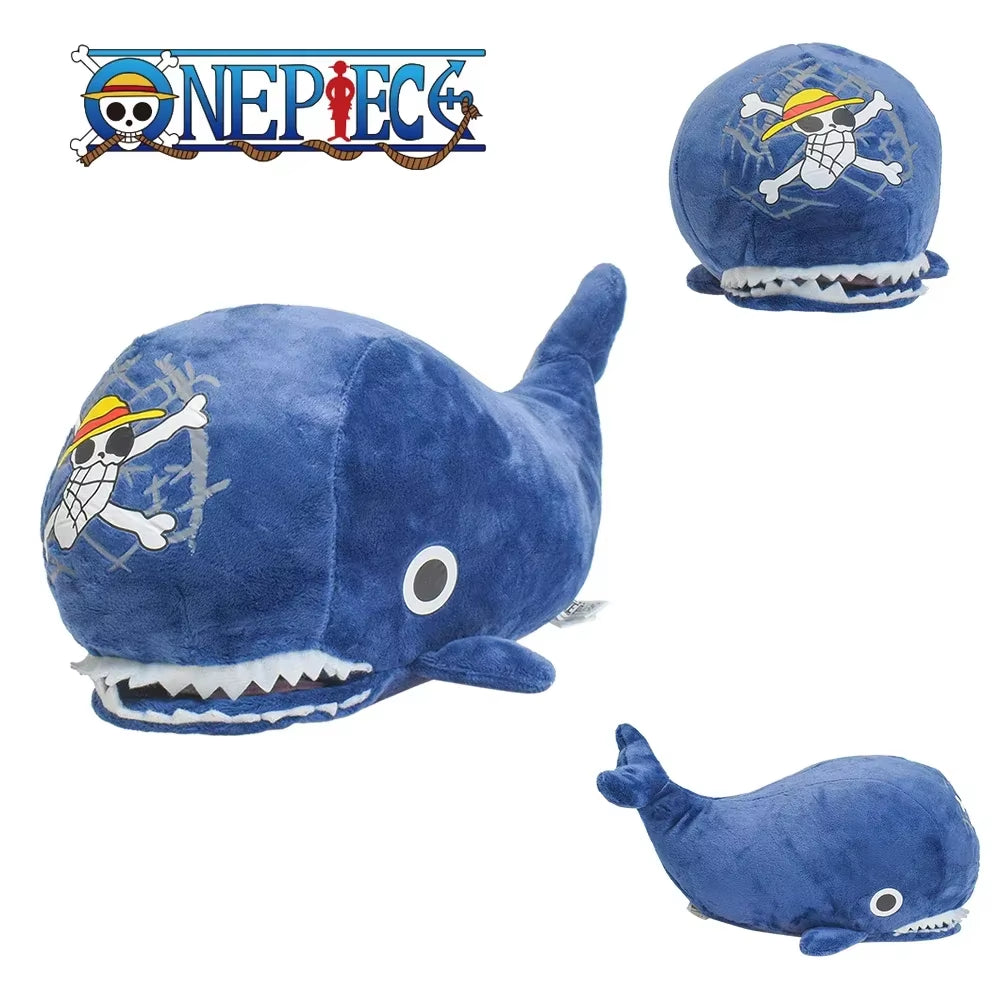 One Piece Laboon Plush Toy Pendant Raab Anime Whale Marine Animal Soft Stuffed Doll Keychain Accessories Birthday Gift