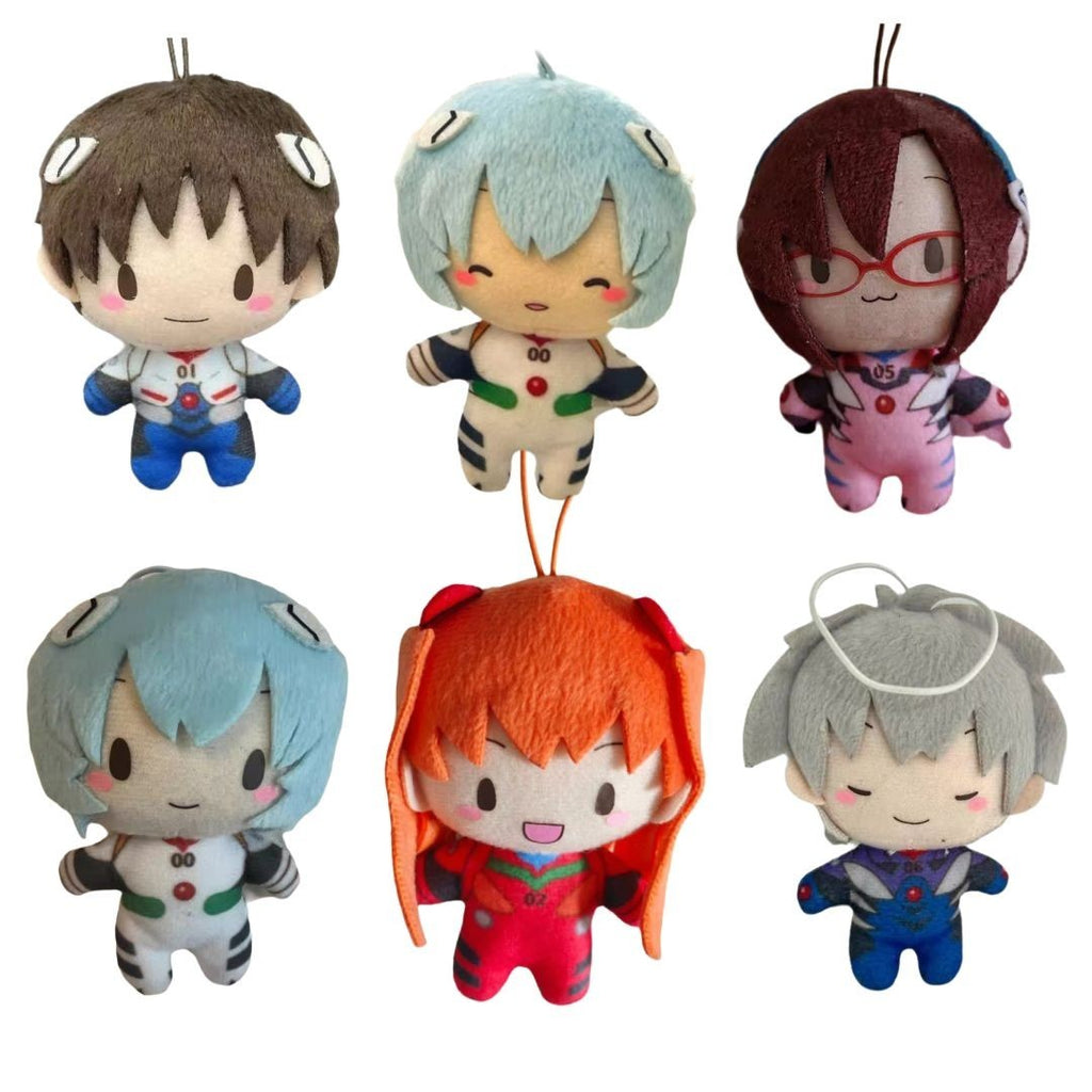 Neon Genesis Evangelion Asuka Plush 4In Rei Shinji Plushie Toys for Anime Fans