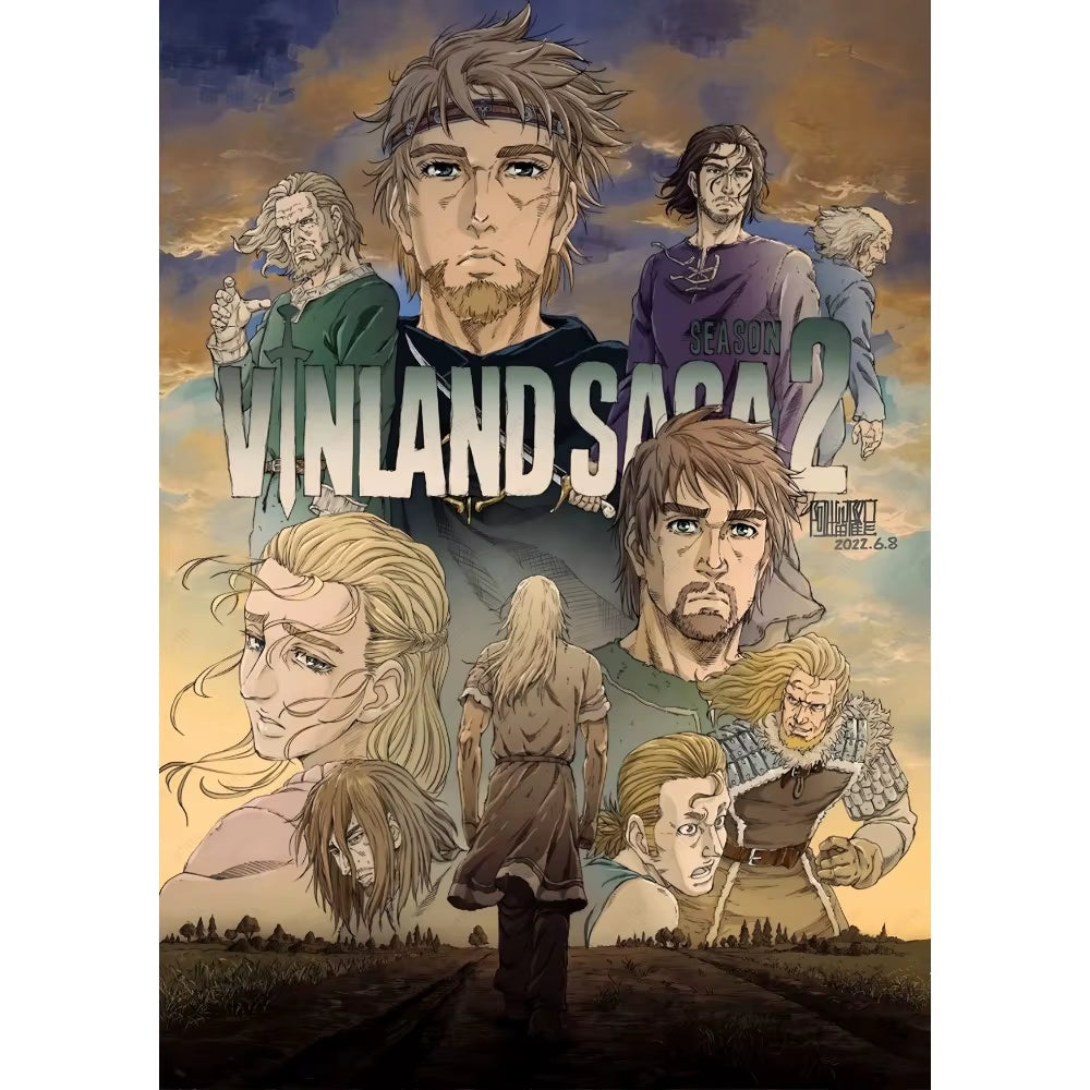 Anime Vinland Saga Poster Prints Perfect Design Nordic Modern Home Decor Gift