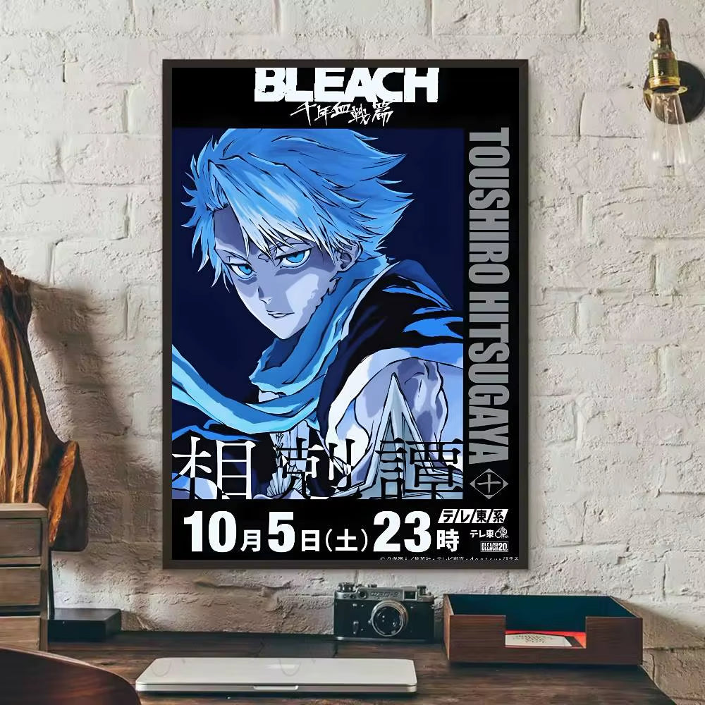 1PC Anime Bleach Poster Self-Adhesive Art Waterproof Paper Sticker Coffee House Bar Room Wall Decor