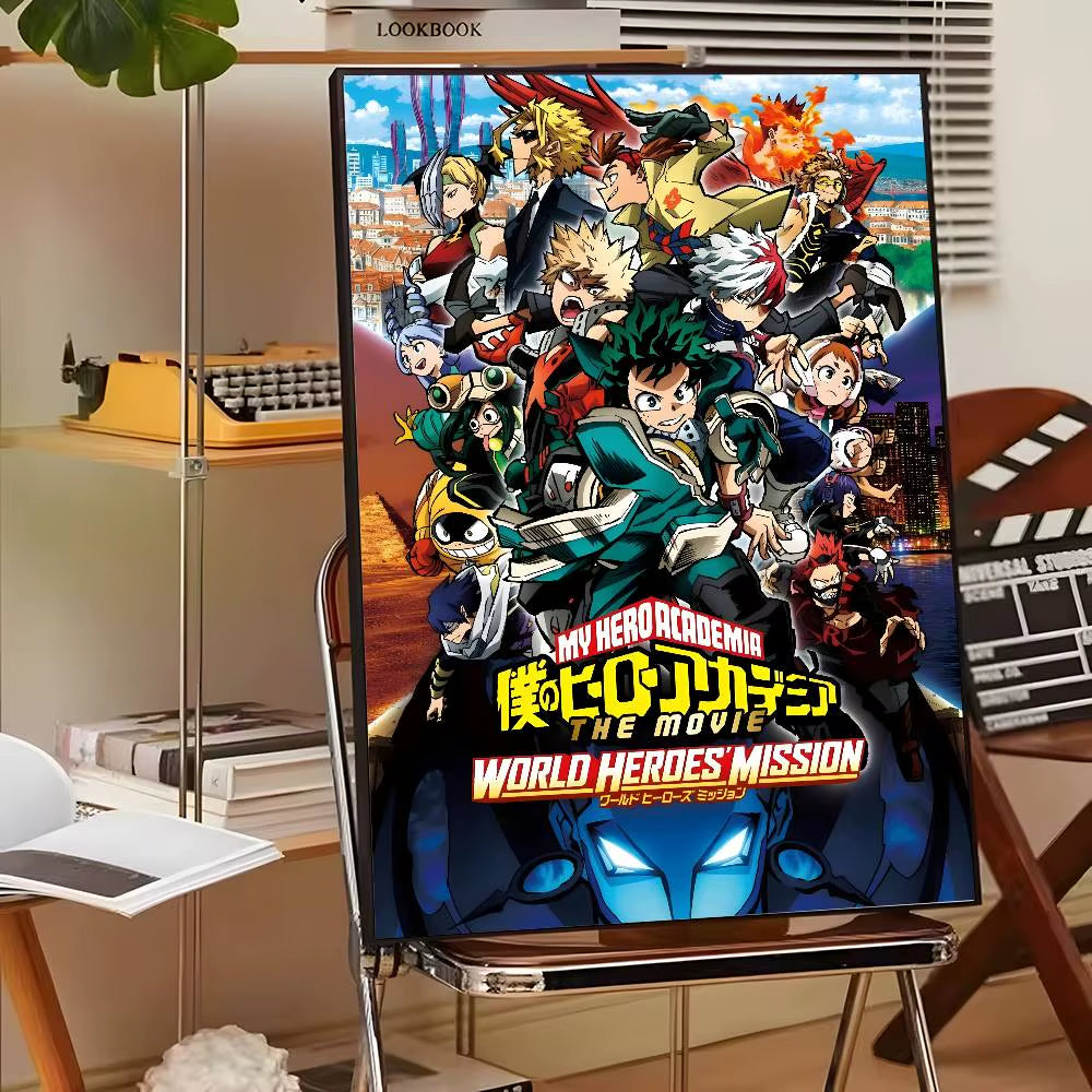 My Hero A-Academia Deku Classic Movie Poster Canvas HD Aesthetic Printing Paper Wall Art for Living Room Bar Fashion Home Decor