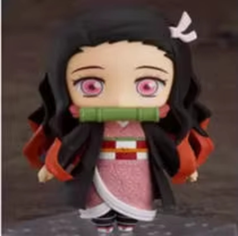 Demon Slayer Character Kochou Shinobu Tokitou Muichirou Kanroji Mitsuri Nezuko Tanjiro Cute BJD Figure Model Toys 10Cm