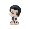 Anime JJK Figure Geto Suguru Look up Figure Q Edition Satoru Gojo Figure Geto and Gojo Action Figure Sitting Pose Model Toy Gift