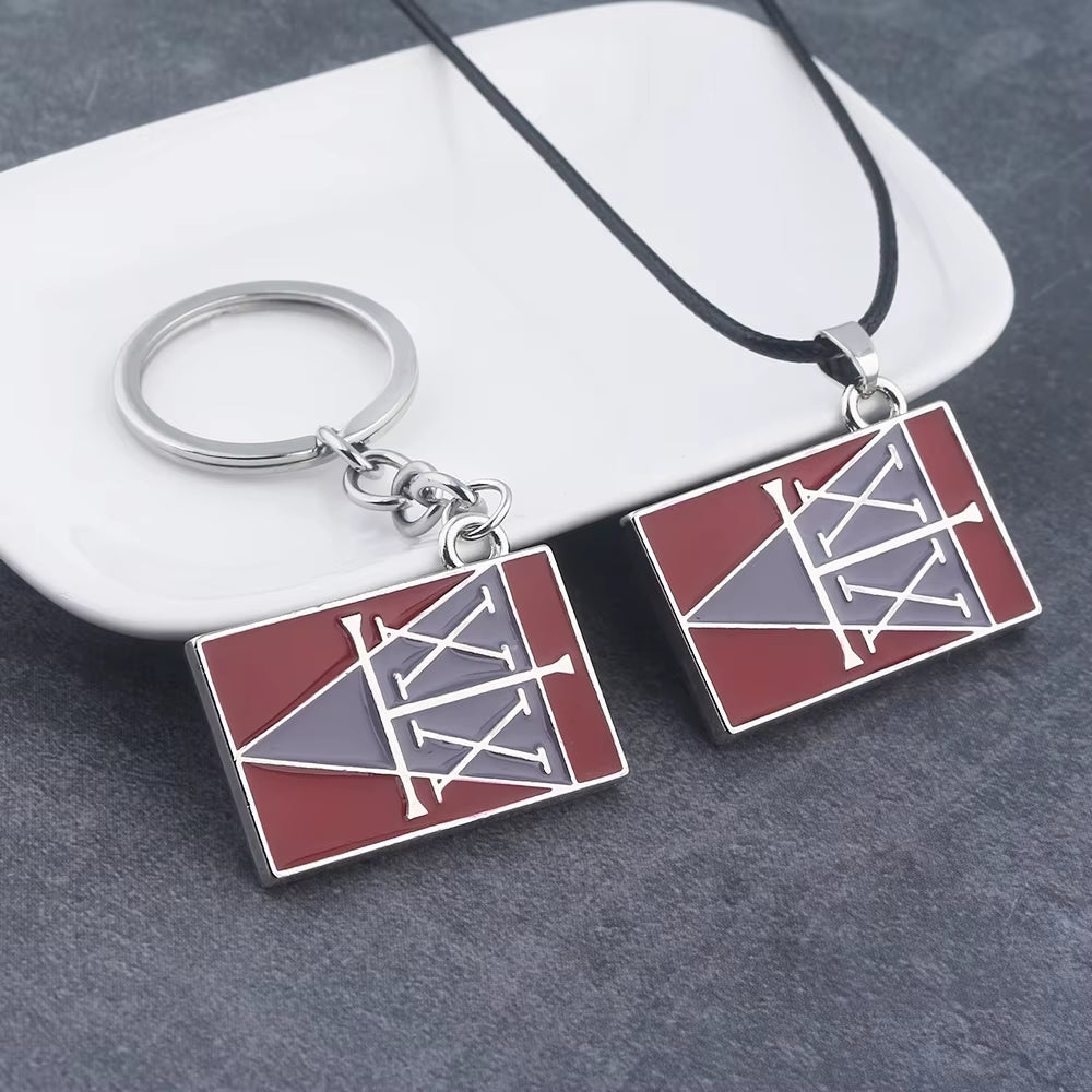Anime Hunter X Hunter Keychain License Card Metal Badge Pendant Key Chain Holder Men Gift Jewelry Choker Chaveiro Pendant