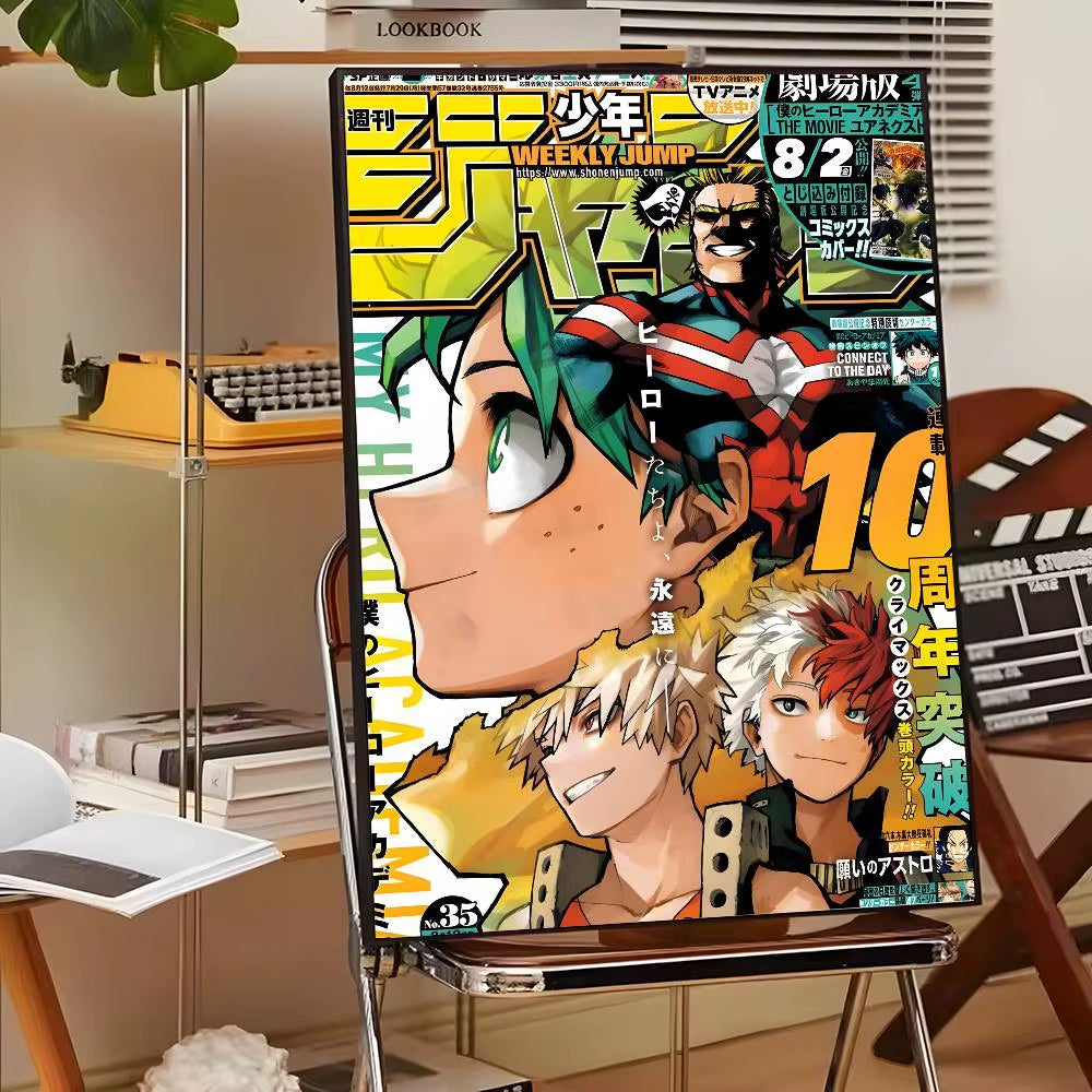 My Hero A-Academia Deku Classic Movie Poster Canvas HD Aesthetic Printing Paper Wall Art for Living Room Bar Fashion Home Decor