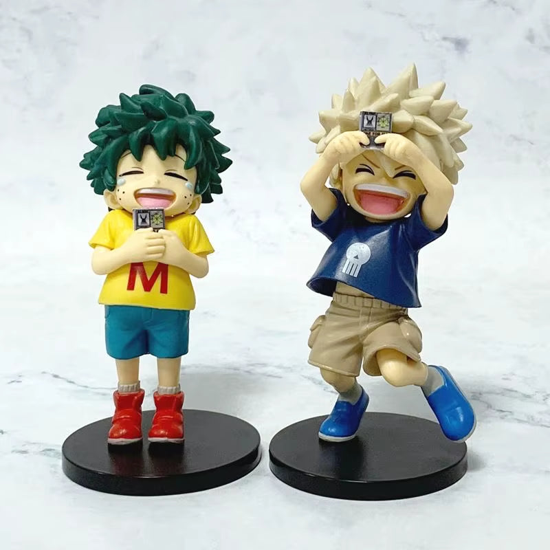 My Hero Academia Midoriya Izuku Bakugou Katsuki Cute Childhood Anime Figure Model Toys Ornament Boys Birthday Gifts