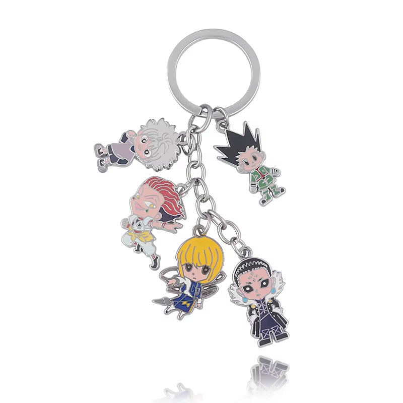 Anime Hunter X Hunter Keychain License Card Metal Badge Pendant Key Chain Holder Men Gift Jewelry Choker Chaveiro Pendant