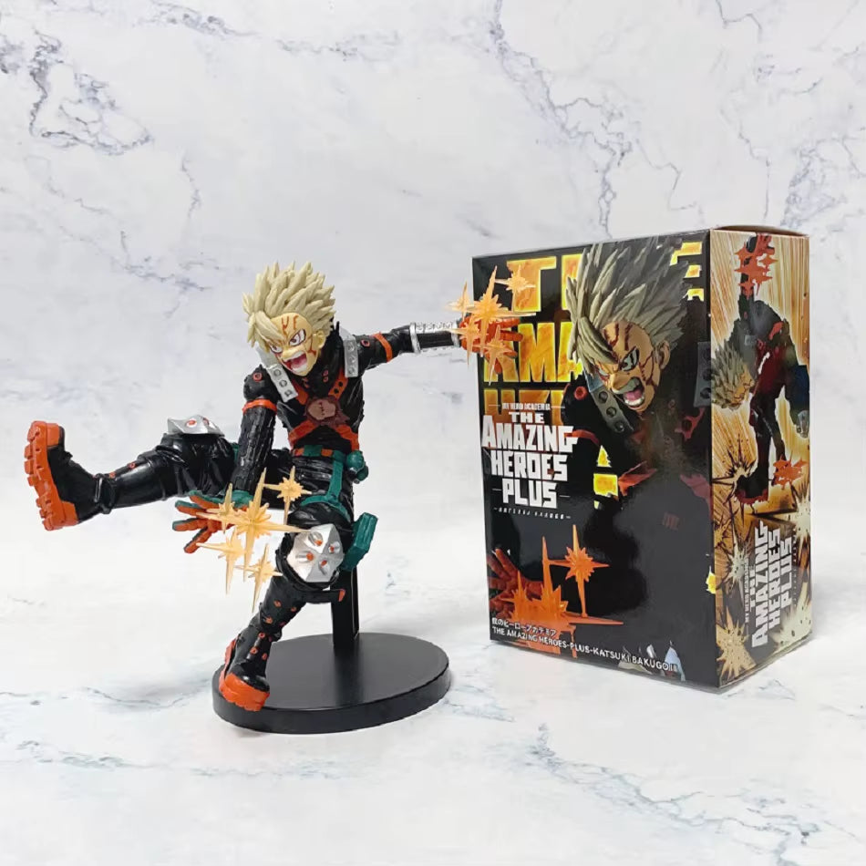 Hot My Hero Academia Anime Figures Midoriya Izuku Bakugou Katsuki Action Model Pvc Statue Desktop Ornament Collection Toys Gift