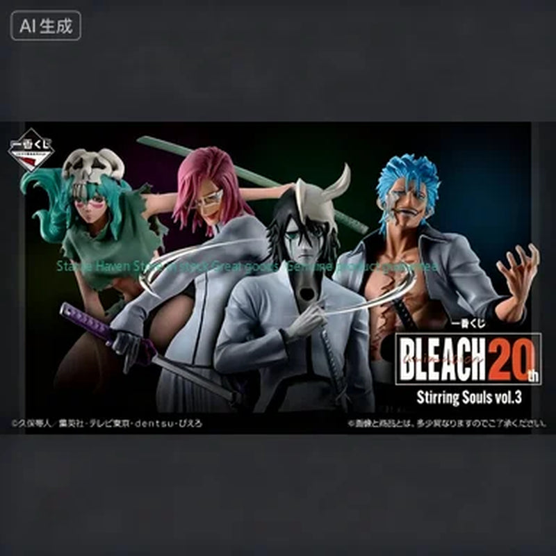 In Stock BANPRESTO Ichiban Kuji BLEACH Stirring Souls Vol.3 Urchiola Grimmjo Neri Ellu Sal Apollo Animation Model Figure Toygift
