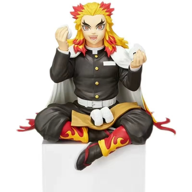Kimetsu No Yaiba - Rice Ball Tanjiro Nezuko Zenitsu Decorations for Desktop PC Case and Car Anime Figure Model Doll Toy Gift