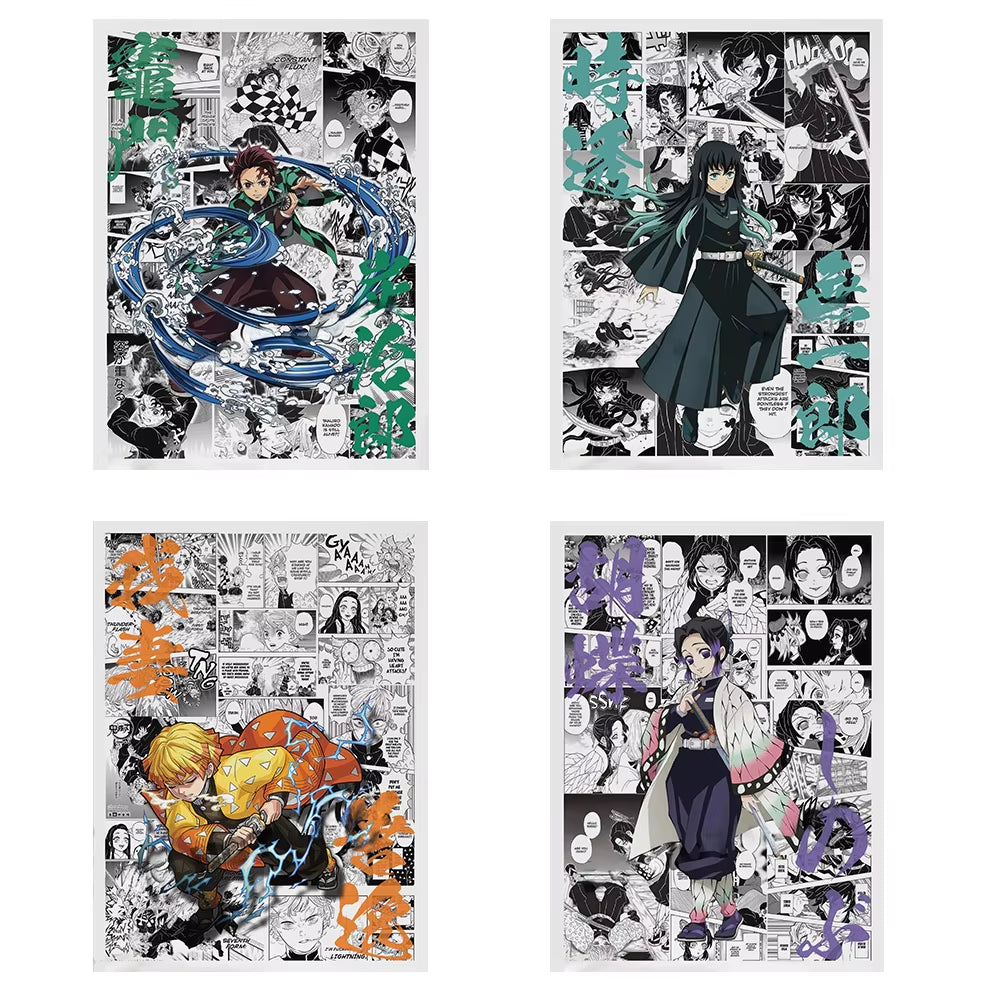 Demon Slayer Wall Art Poster Demon Slayer Canvas Art Prints Demon Slayer Wall Decor Picture Demon Slayer Canvas Painting
