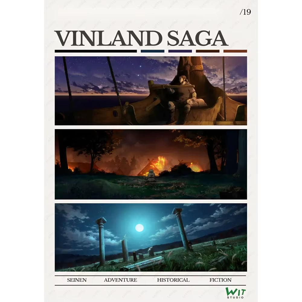 Anime Vinland Saga Poster Prints Perfect Design Nordic Modern Home Decor Gift