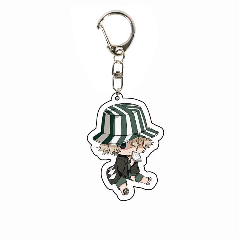 Anime BLEACH Acrylic Pendant Kurosaki Ichigo Keychain Japan Manga Key Ring Bag Backpack Key Chain Cosplay Toy Keyring ACG Goods