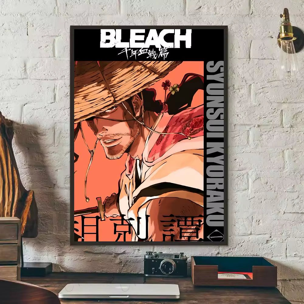 1PC Anime Bleach Poster Self-Adhesive Art Waterproof Paper Sticker Coffee House Bar Room Wall Decor
