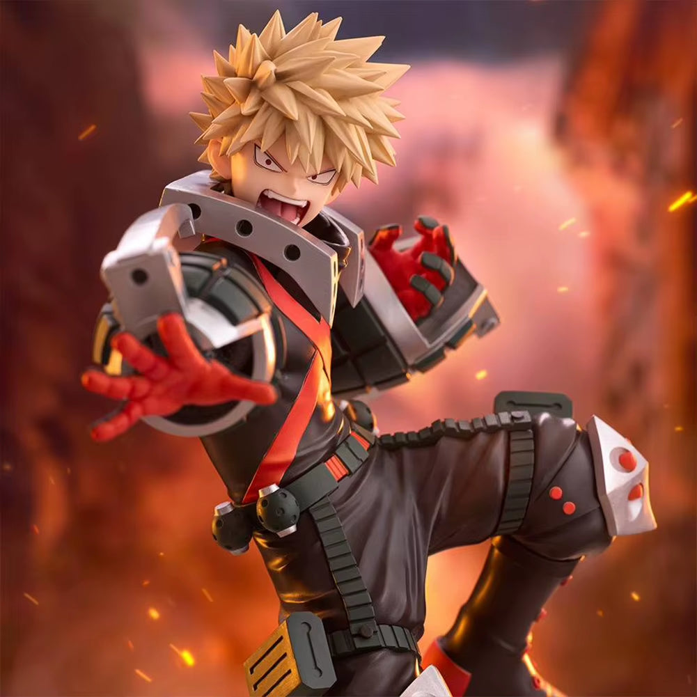 Anime MHA Figure Midoriya Izuku Action Figurine Bakugou Katsuki Figure Combat Style Model Collection Doll Toy Boys Girls Gifts