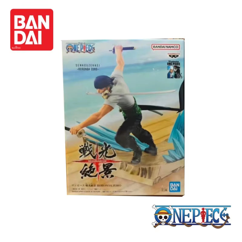 Banpresto One Piece in Stock Roronoa Zoro Dracule Mihawk Original Figurine 100% Genuine Anime Merchandise Holiday Gifts
