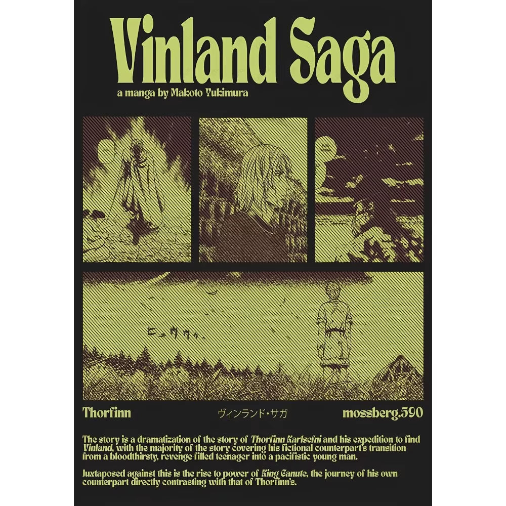 Anime Vinland Saga Poster Prints Perfect Design Nordic Modern Home Decor Gift
