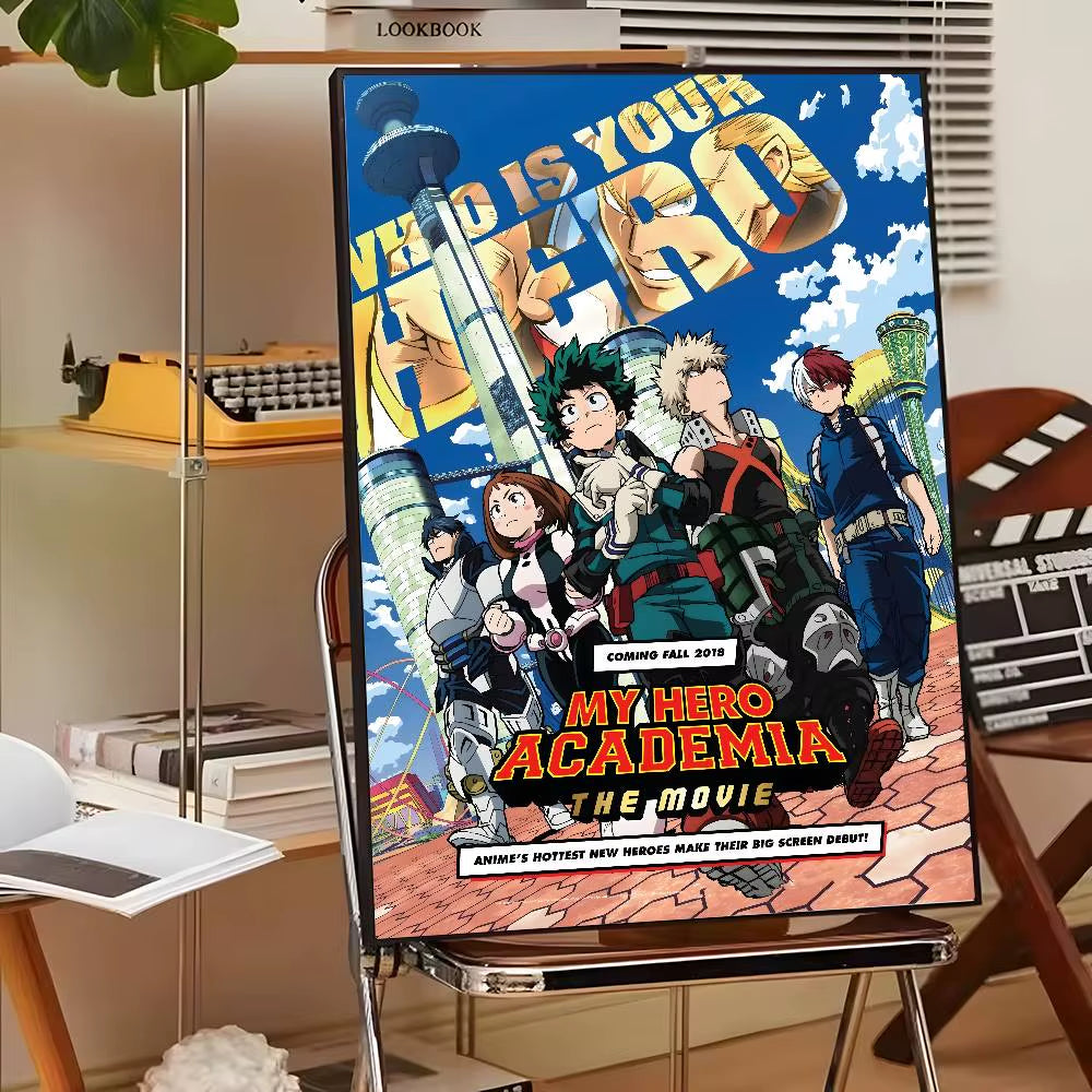 My Hero A-Academia Deku Classic Movie Poster Canvas HD Aesthetic Printing Paper Wall Art for Living Room Bar Fashion Home Decor
