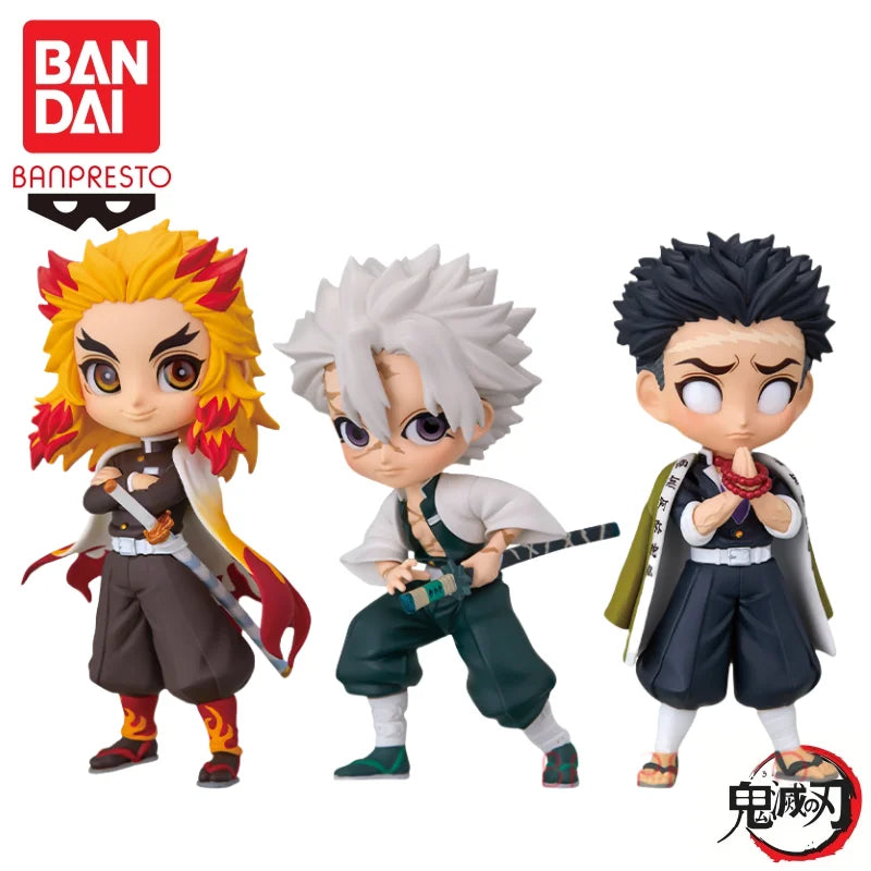 In Stock  Banpresto Original Demon Slayer Qposket Petit Kyoujurou Sanemi Gyomei Doll Brand New Boxed Action Figure Garage