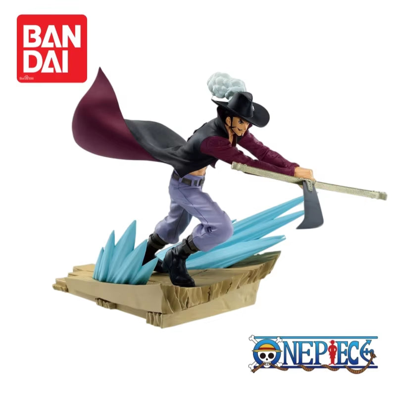 Banpresto One Piece in Stock Roronoa Zoro Dracule Mihawk Original Figurine 100% Genuine Anime Merchandise Holiday Gifts