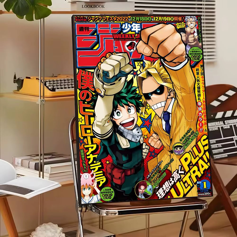 My Hero A-Academia Deku Classic Movie Poster Canvas HD Aesthetic Printing Paper Wall Art for Living Room Bar Fashion Home Decor