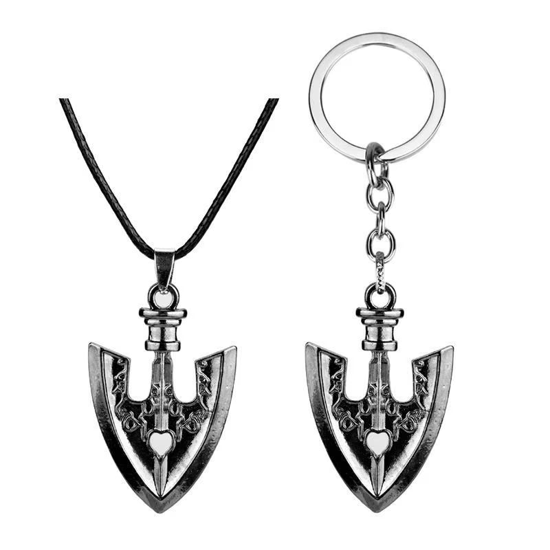 Anime JOJOS BIZARRE ADVENTURE Necklace Kujo Jotaro Arrow Metal Pendant Chain Choker Necklaces Charm Gifts Jewelry